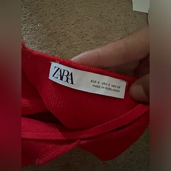 Zara small ribbed spaghetti strap top - Picture 3 of 9